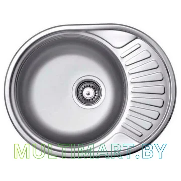 Кухонная мойка КромРус EC-457 (оборачиваемая, матовый, 0.6 мм)